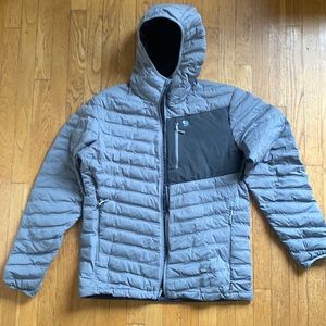 Grey Mountain Hardware Stretchdown hooded jacket